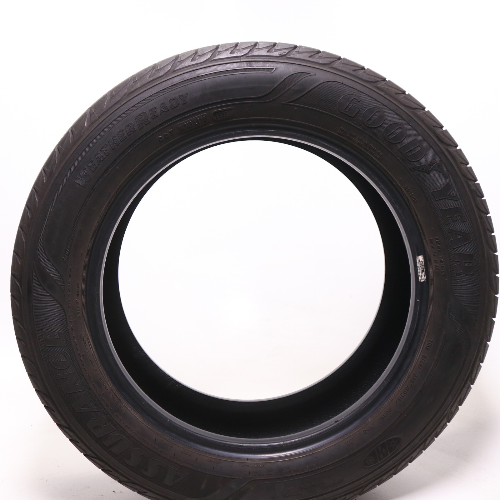 Set of 4 Used 235/60R18 Goodyear Assurance WeatherReady – 103H – 7.5-8/32