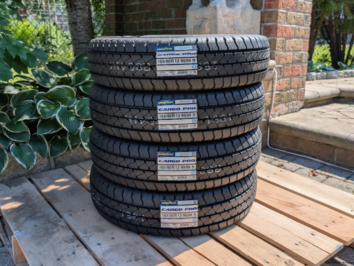 Goodyear Cargo Pro Kei/Mini Truck Tires 165/80R13 (4) – Brand New, 165R13