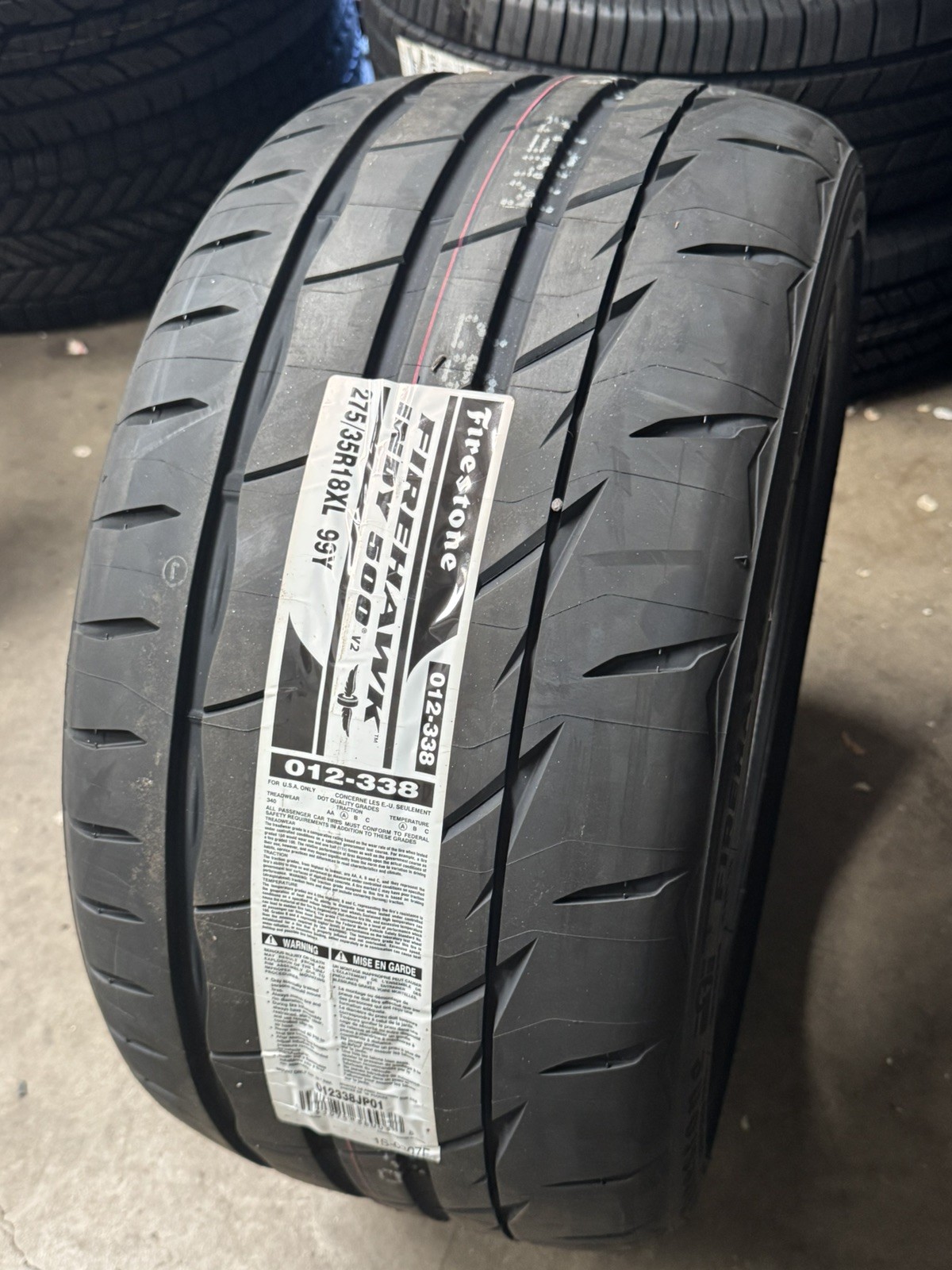 New Tire Firestone Firehawk Indy 500 V2 275/35R18 99Y XL High Performance