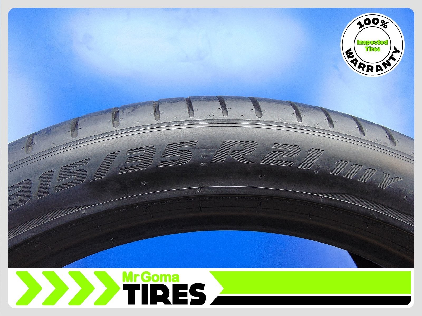 1 PIRELLI P ZERO TM PZ4 RSC RFT XL 315/35R21 USED TIRE 6.9/32 TREAD 111Y 3153521