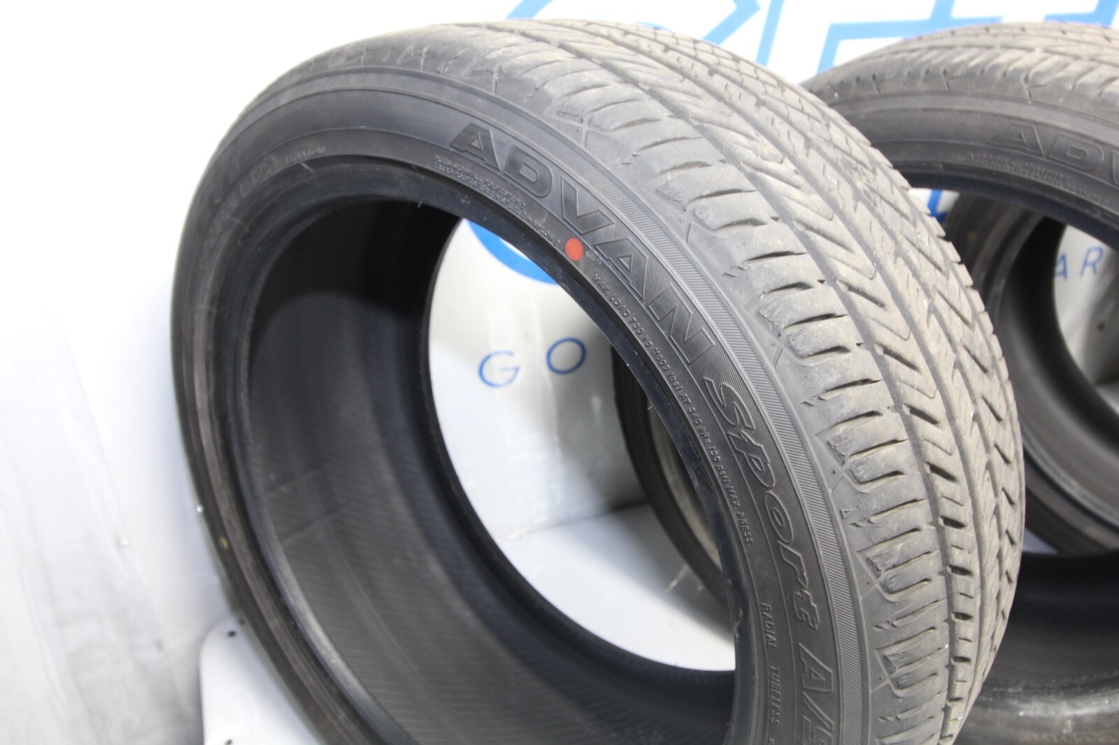 YOKOHAMA ADVAN SPORT AS+ 245/40R18 97Y DOT 34/21 9/32NDS TREAD REMAINING TIRES
