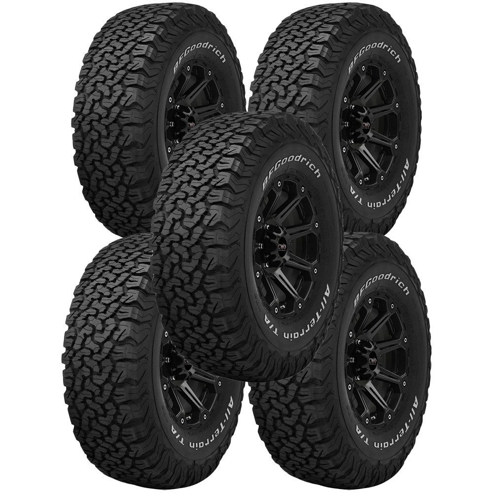(QTY 5) LT235/70R16 BFG All-Terrain T/A KO2 104/101S LRC White Letter Tires