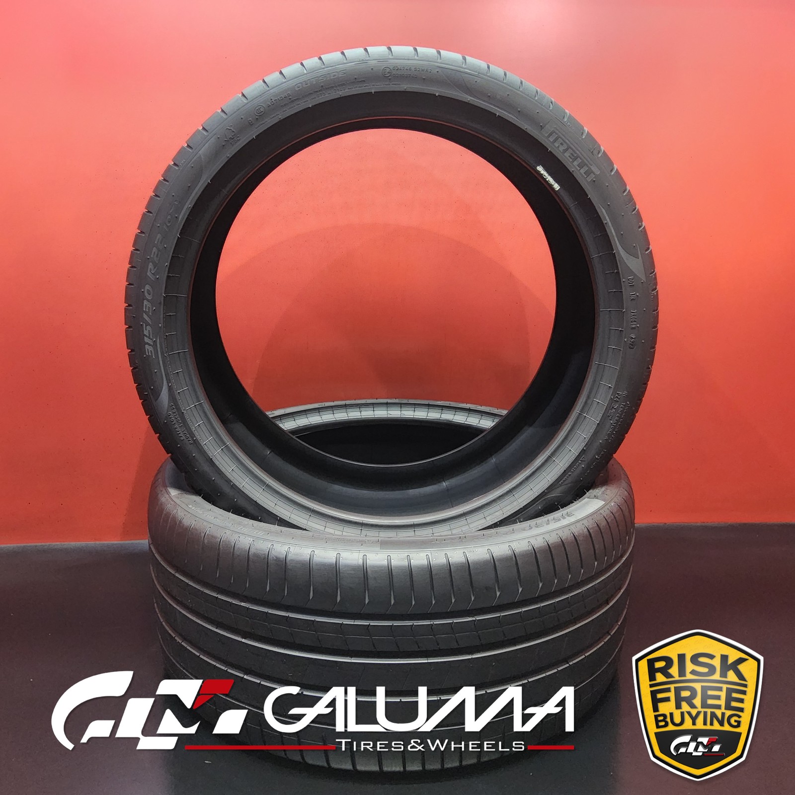 Set of 2 Tires Pirelli P-Zero (PZ4) ★1 XL 315/30R22 315/30/22 3153022 107Y 96219
