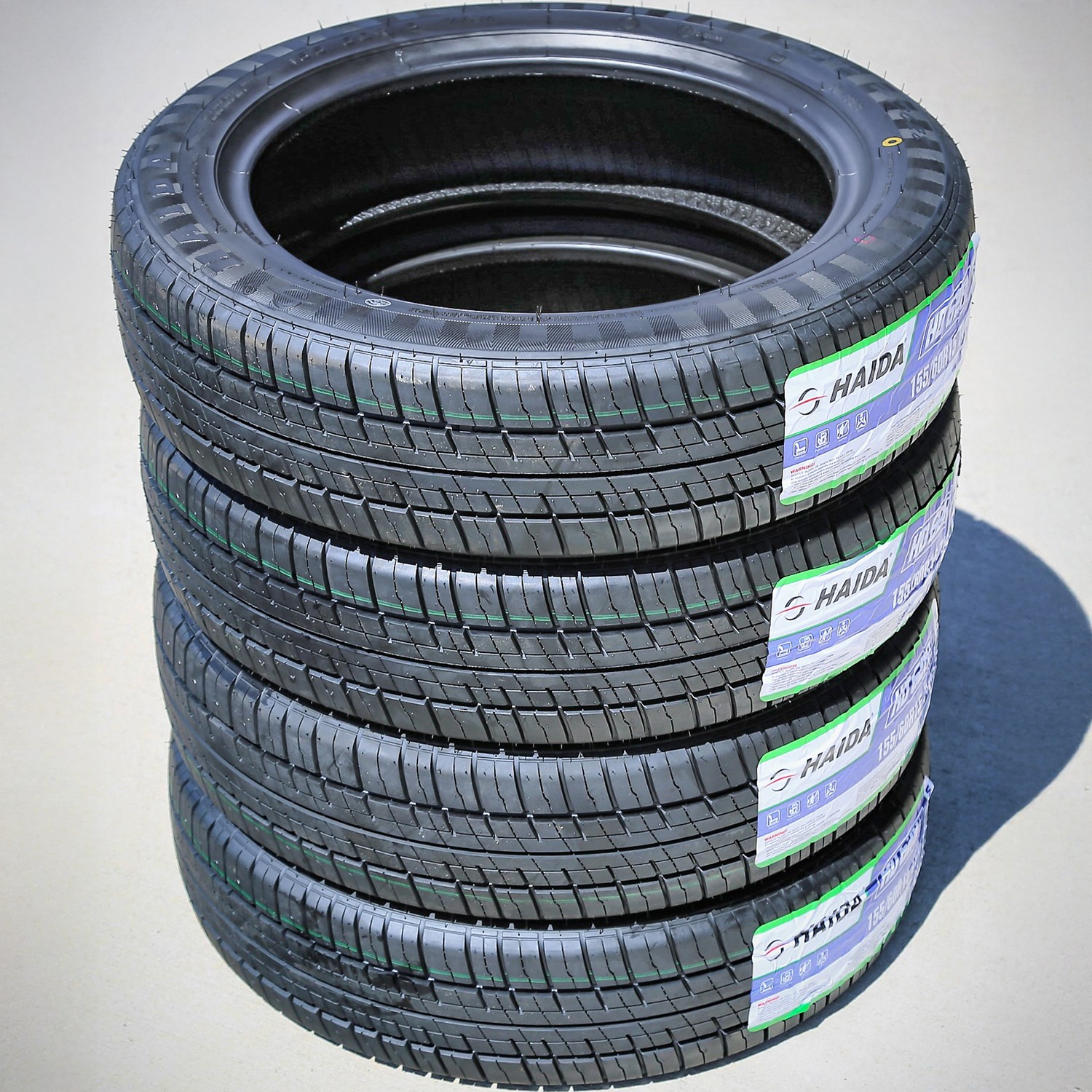 2 Tires 155/60R15 74M Haida Vogue HD628 AS A/S All Season