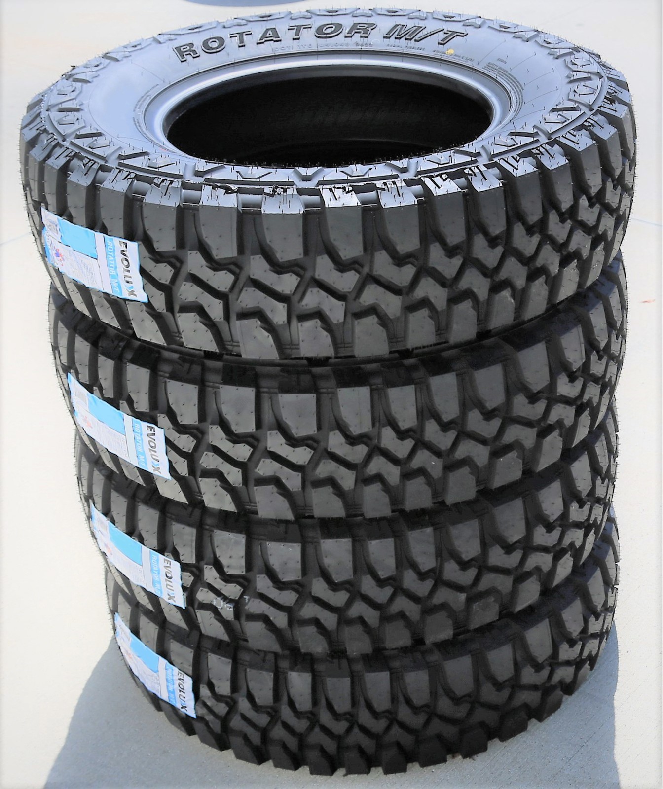 6 Evoluxx Rotator M/T 33X12.50R17 120Q E 10 Ply Light Truck Tires