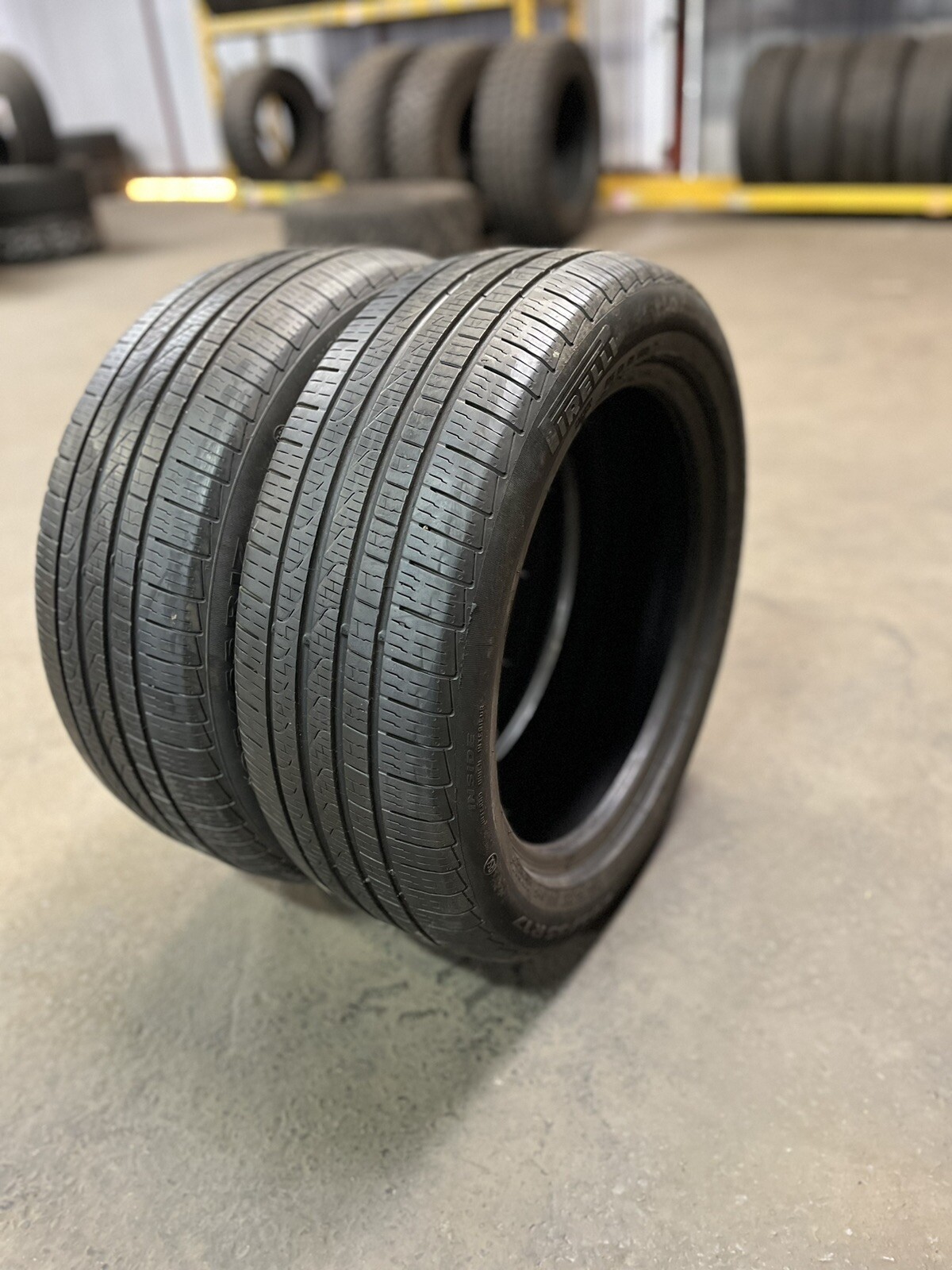 PAIR-LIKE NEW 205/55R17 Pirelli Cinturato P7 AS Run Flat (*) BMW OEM (7.5-8/32)