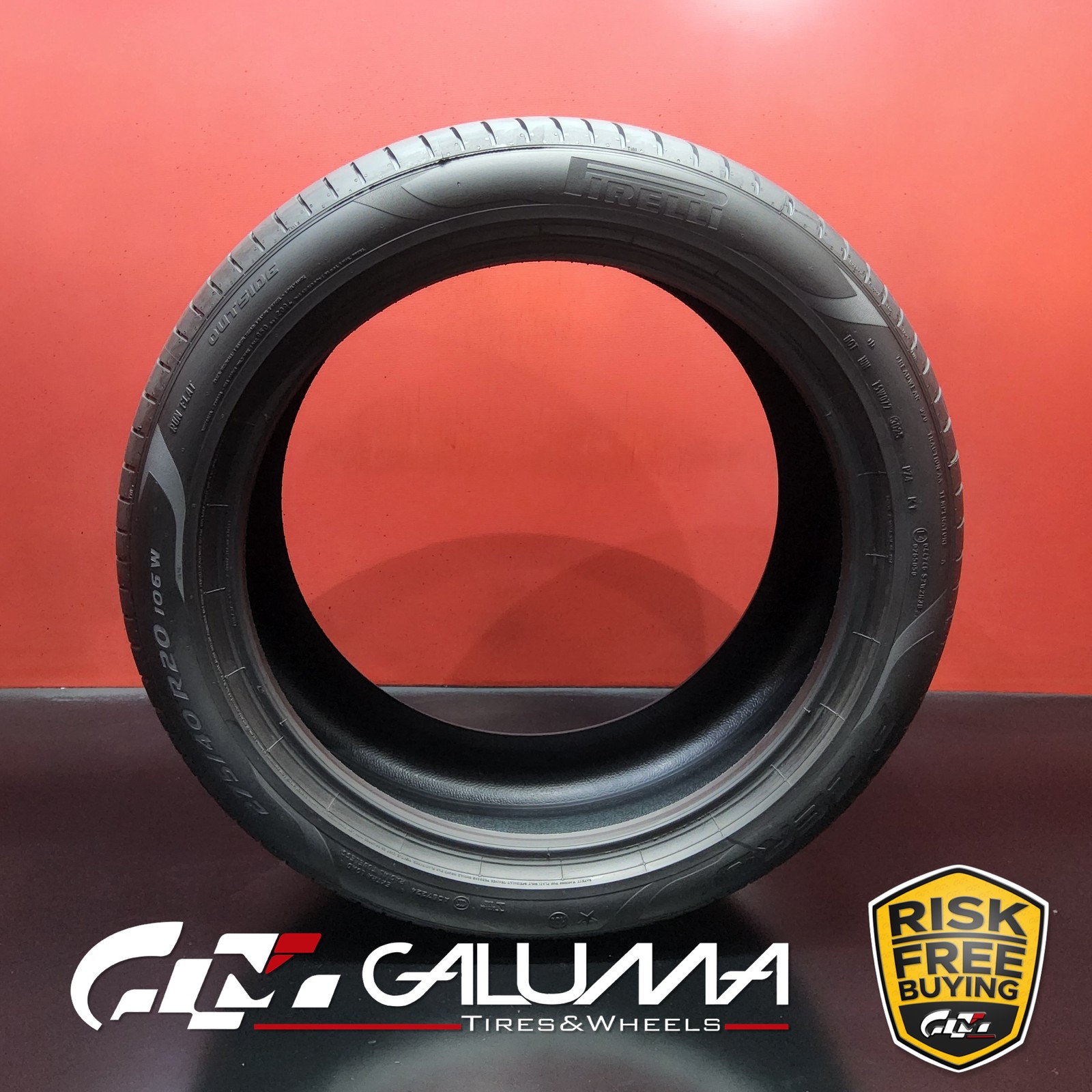 1 Tire LikeNEW Pirelli P-Zero (PZ4) RunFlat ★ XL 275/40R20 275/40/20 106W #95911