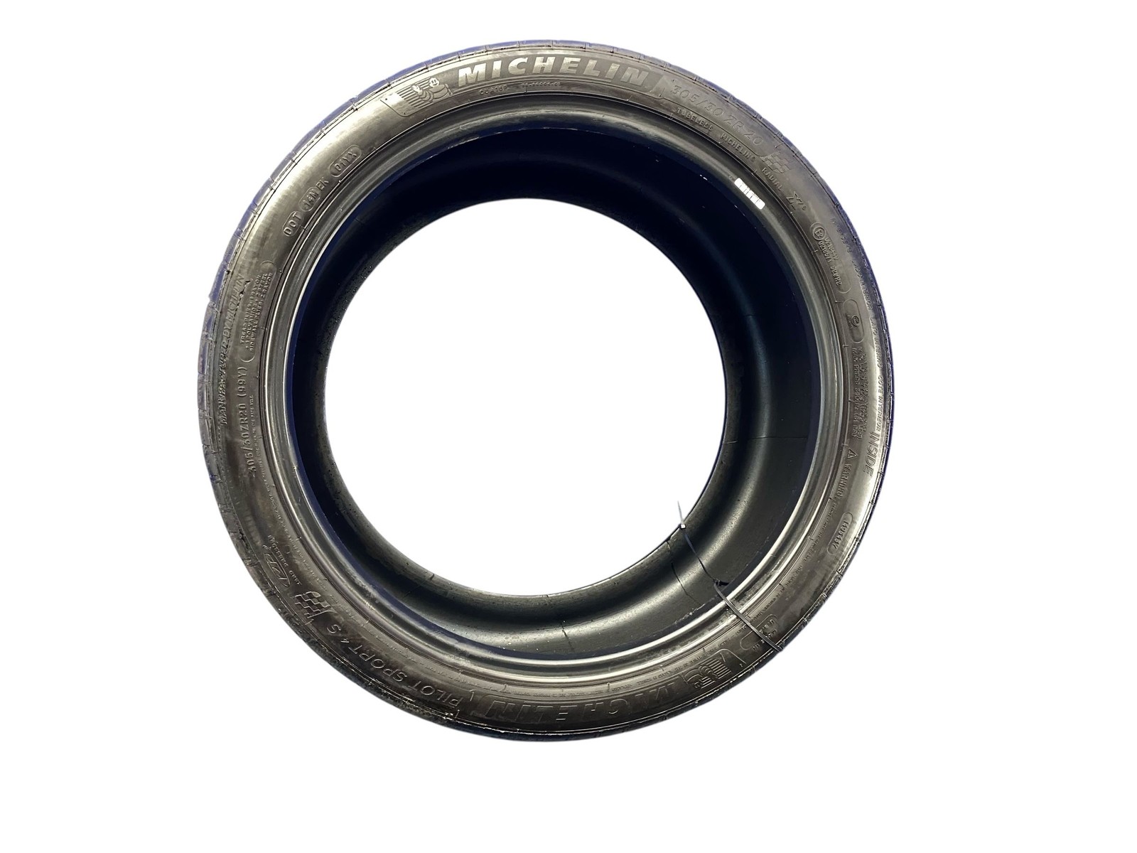 305/30ZR20 MICHELIN PILOT SPORT 4S 4.5-6/32NDS DATECODE 1523 *UNEVEN TREAD WEAR*