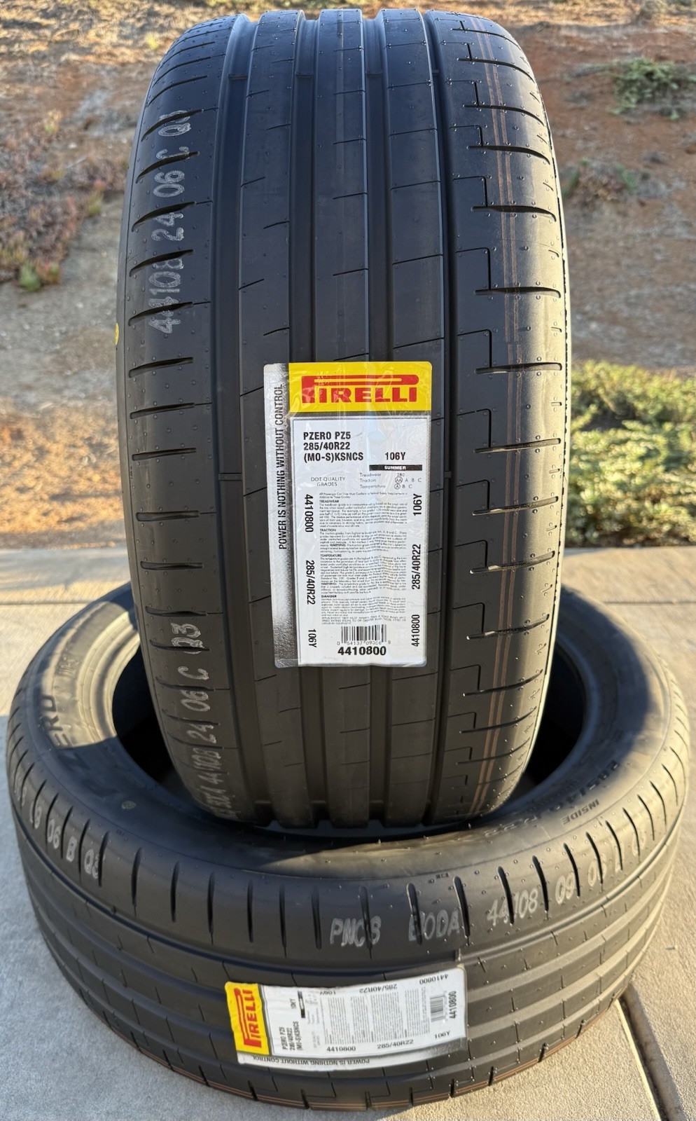 4X NEW Pirelli P Zero PZ5 Noise Canceling Mercedes 2X 325/35R22 & 2X 285/40R22