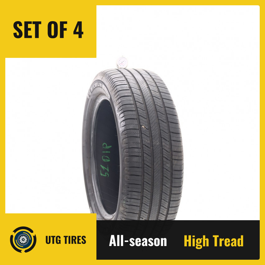 Set of (4) Used 235/55R19 Michelin Defender 2 105H – 9-10/32