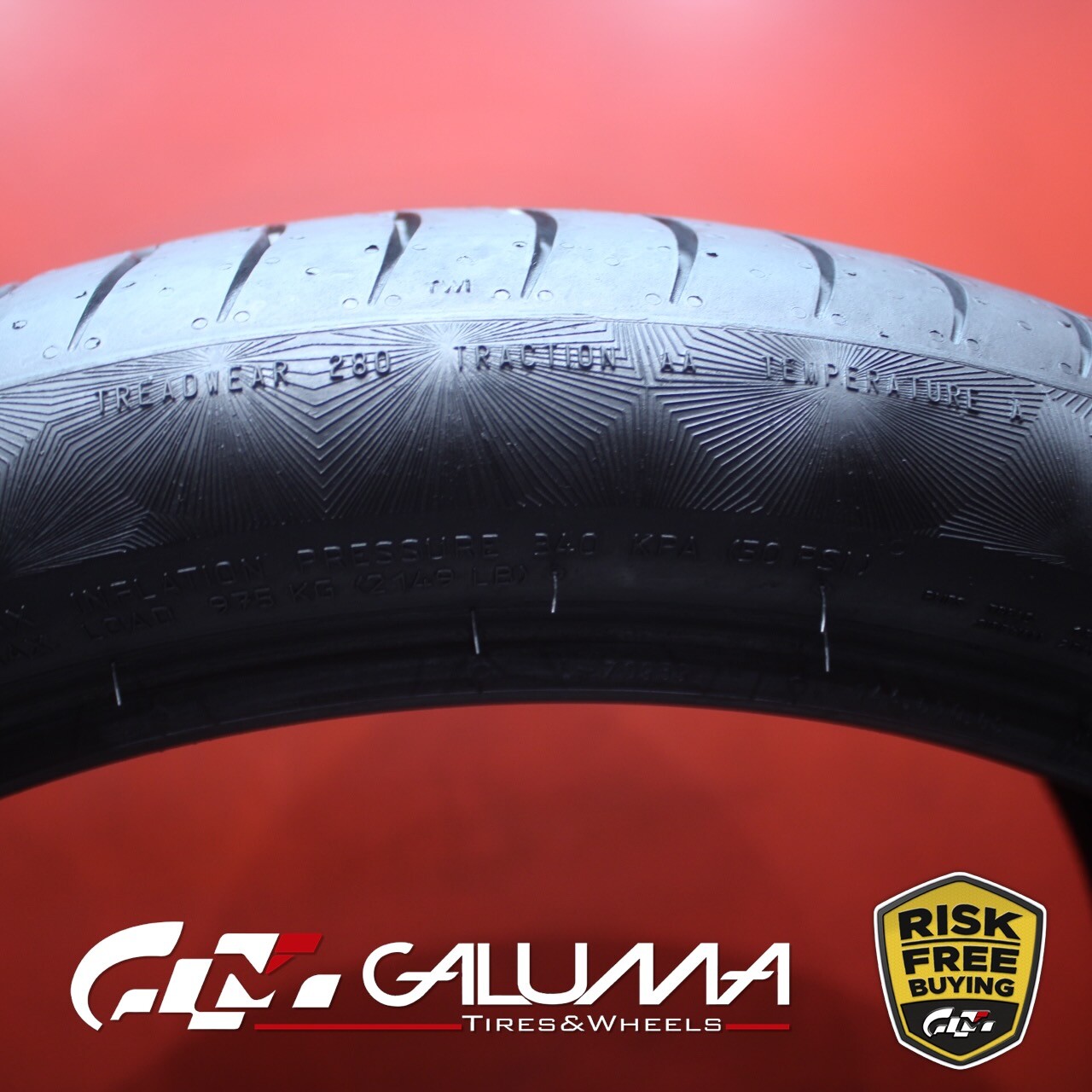 1 (One) Tire LikeNEW Continental PremiumContact 6 315/30R22 315/30/22 #83100