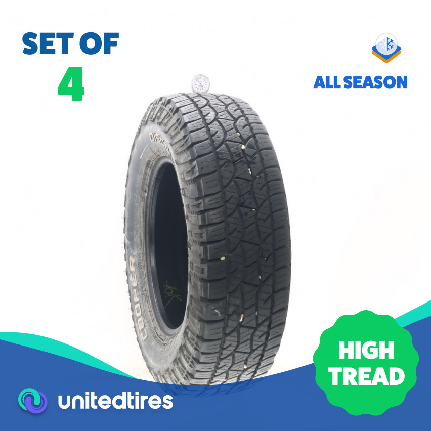 Set of (4) Used LT 245/75R17 Cooper Discoverer ATP II 121/118S – 12.5-13.5/32