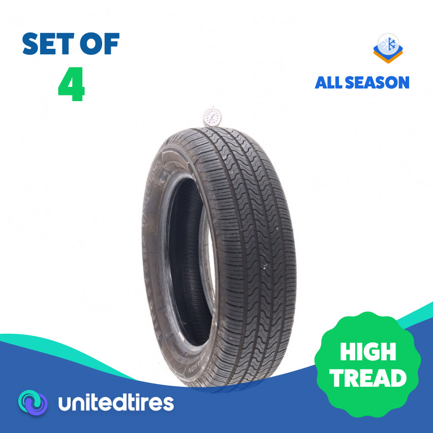 Set of (4) Used 215/60R17 Firestone All Season (Firestone) 96T – 8-9/32