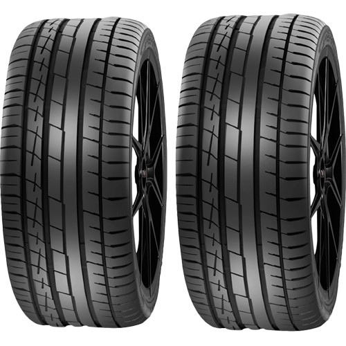 (QTY 2) 285/35R23 Accelera Iota ST68 107Y XL Black Wall Tires