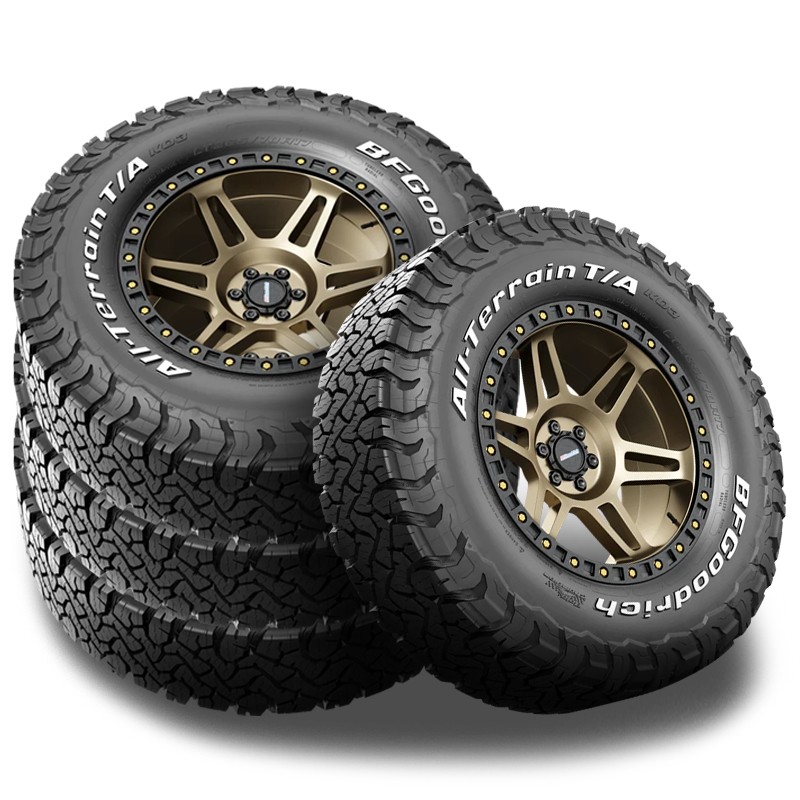 4 BFGoodrich All Terrain T/A KO3 RWL 285/70R18 127/124S 50K Mi Warranty 10 PLY