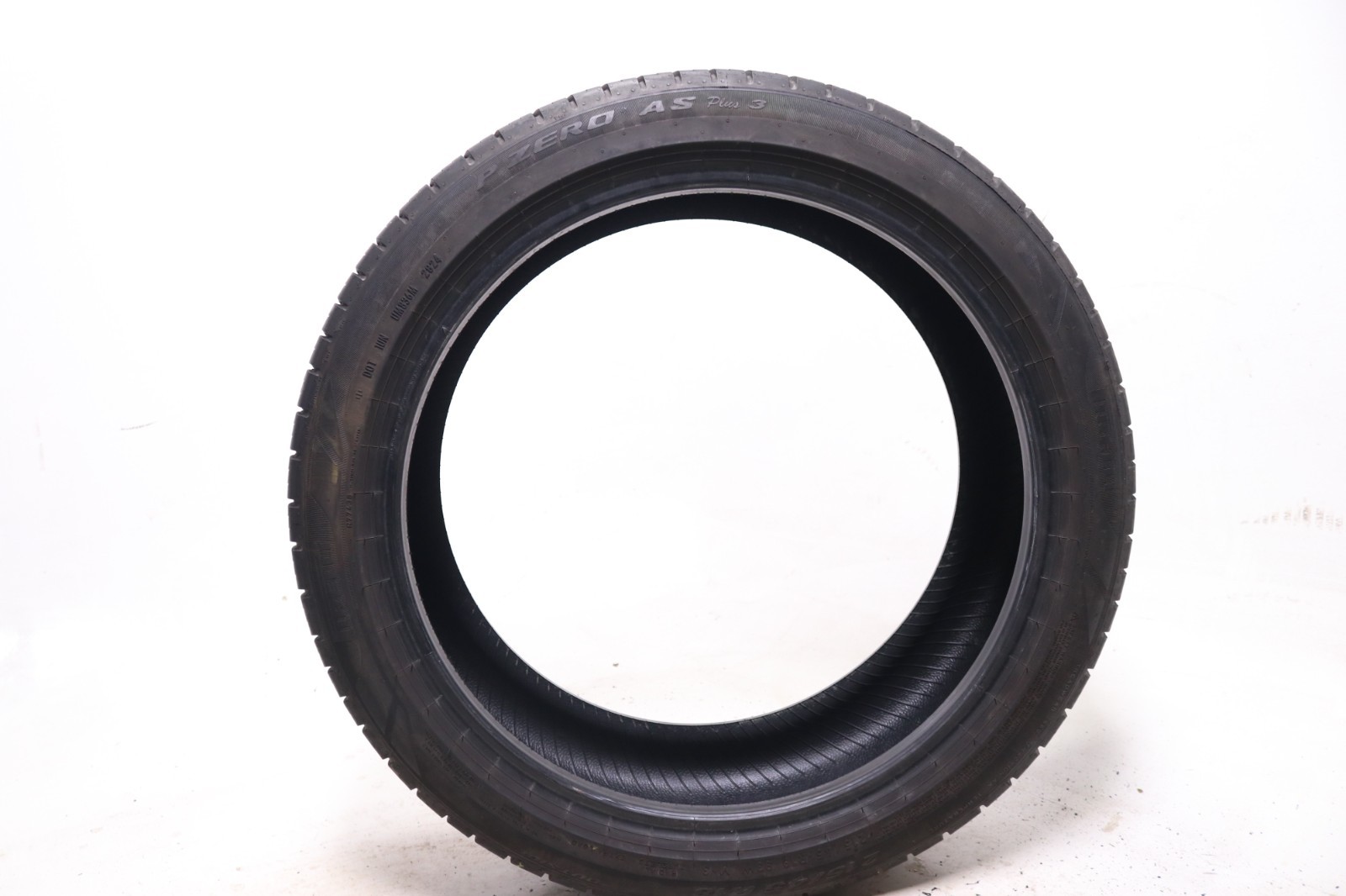 Set of 2 Used 215/45R18 Pirelli P Zero AS Plus 3 – 93W – 7-8/32 No Repairs
