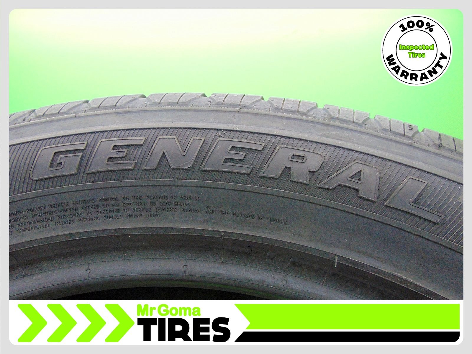 1 275/50R22 USED TIRE GENERAL GRABBER HTS 60 8.0/32 TREAD 2755022 115T
