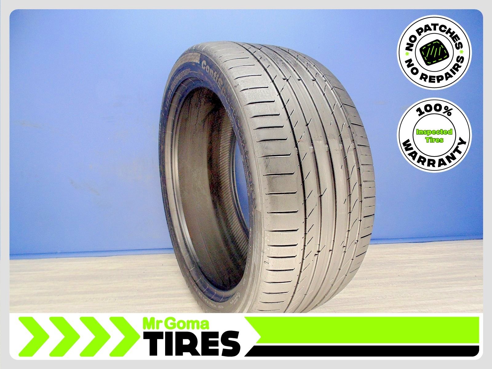 1 CONTINENTAL CONTISPORTCONTACT AO XL 285/40R21 USED TIRE 7.3/32 TREAD 2854021