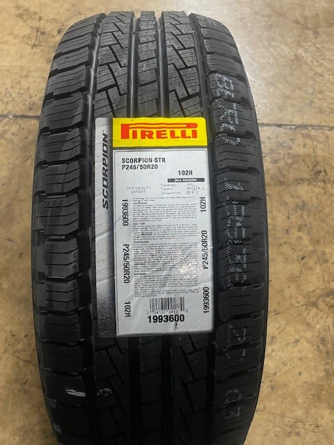2 (Two) Pirelli Scorpion STR P245/50R20 102H Tires 65000 Mile 2454520