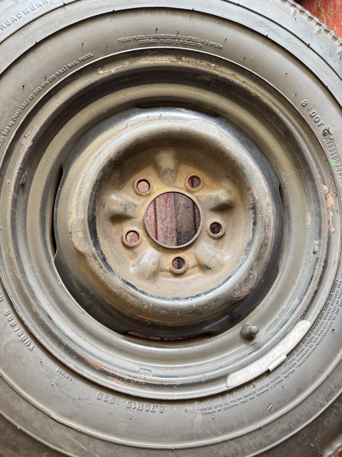 Coker American Classic 670R15 Tires On 1955/56 Chevrolet 15×5 Wheels