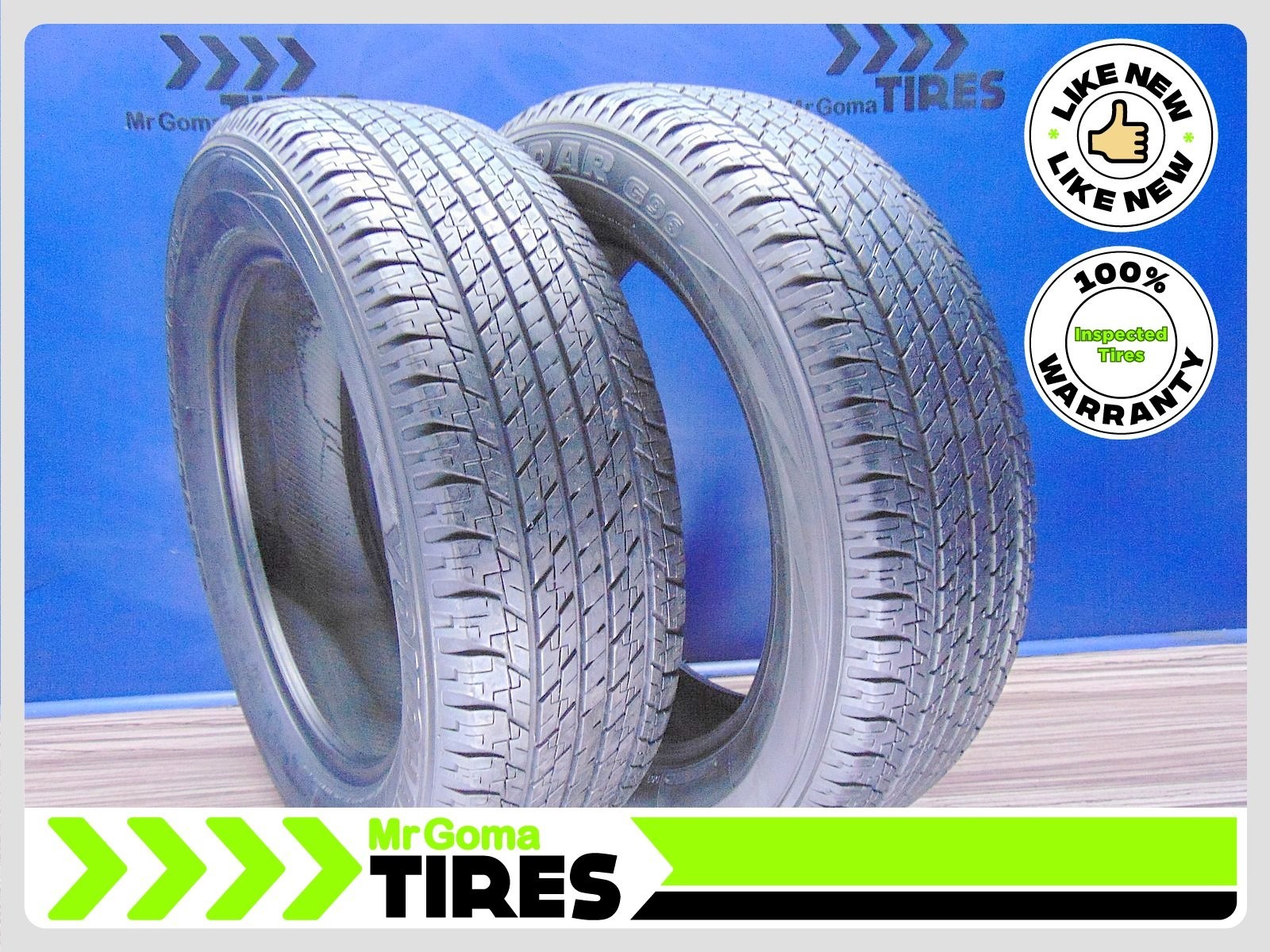 Set of 2 Yokohama Geolandar G96B P245/60R20 Used Tires 9.2/32 107H – 2456020