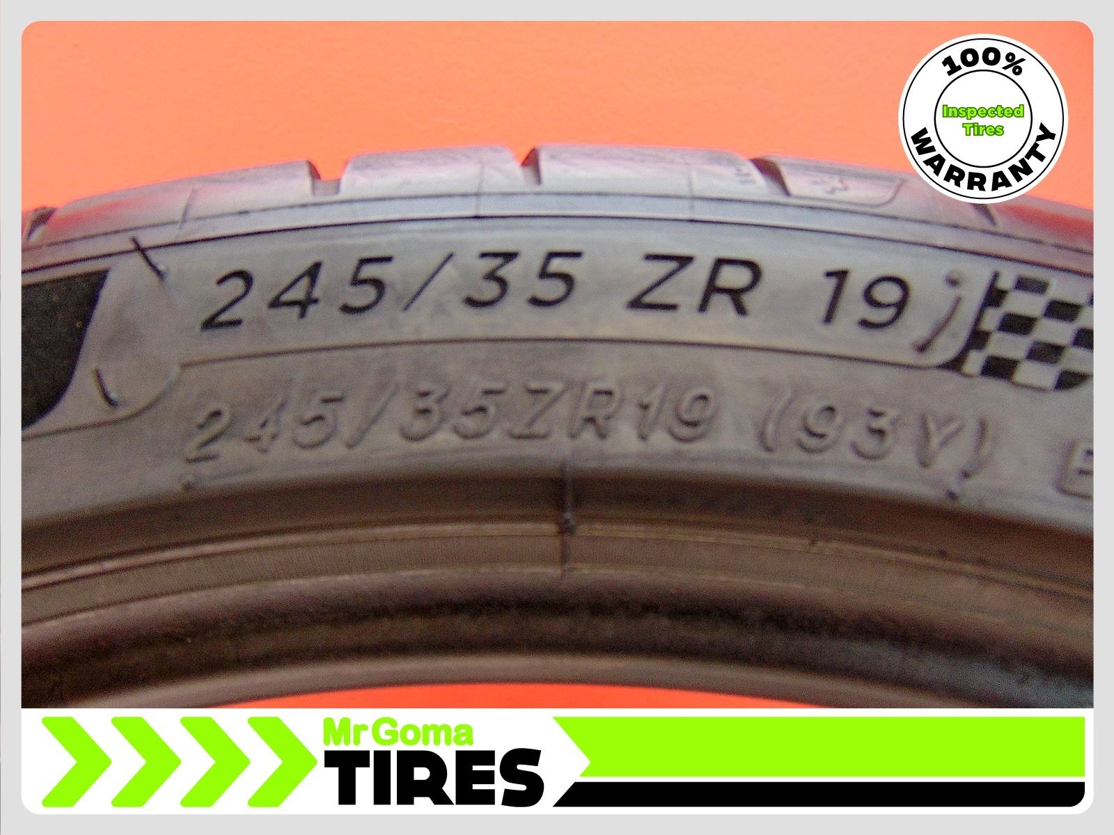 1 MICHELIN PILOT SPORT 4S T2 ACOUSTIC XL 245/35ZR19 USED TIRES 7.5/32 TREAD 93Y
