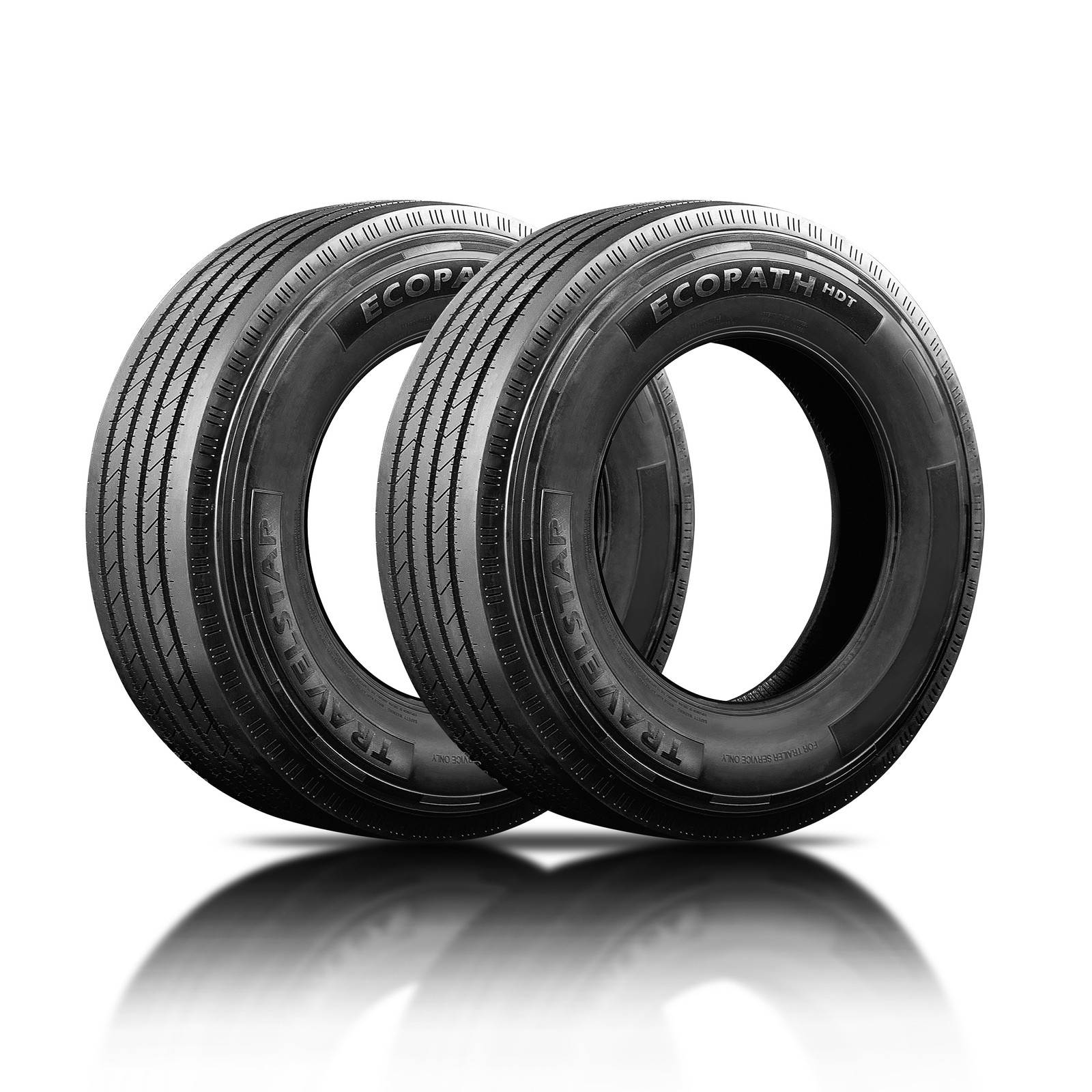2 PACK Travelstar ECOPATH HDT ALL STEEL ST235/85R16 14Ply 132/127L Trailer Tires