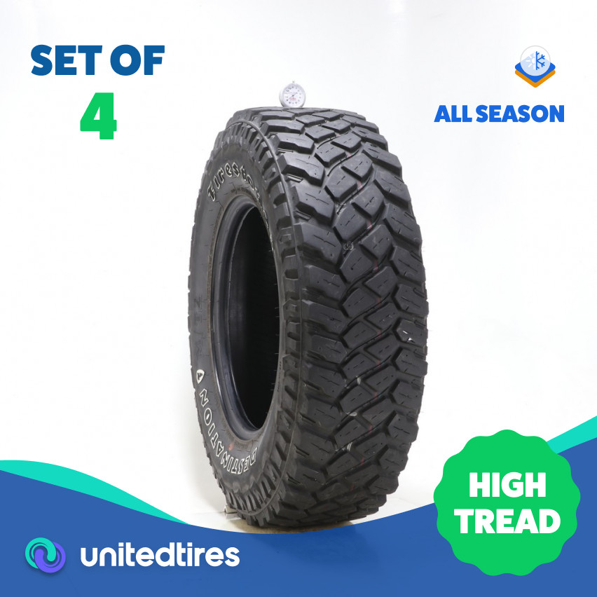 Set of (4) Used LT 255/75R17 Firestone Destination M/T2 – 9-10/32
