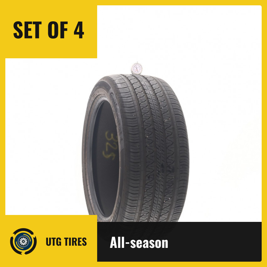 Set of (4) Used 255/45R19 Continental ProContact RX ContiSilent T3 – 6-7.5/32