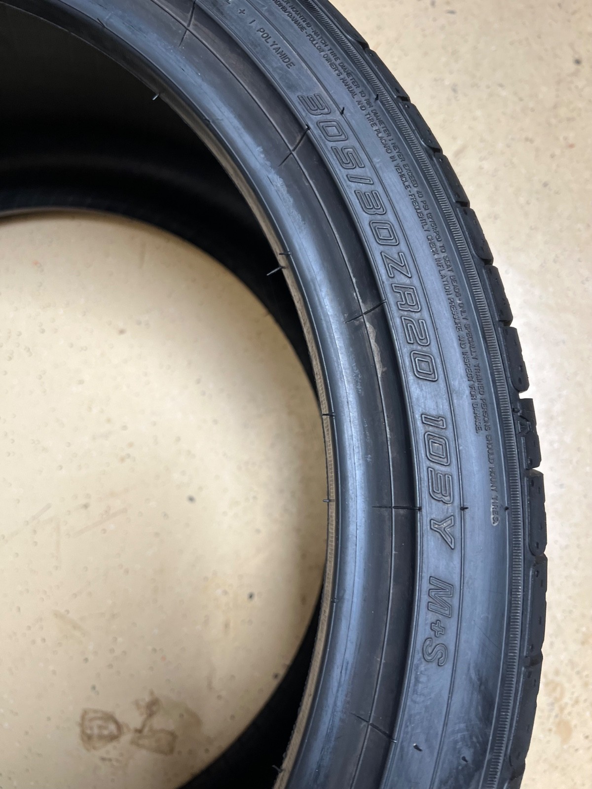 2 – TAKEOFF 305/30ZR20 XL (103Y) Falken Azenis FK460 A/S – 7042 NO REPAIRS