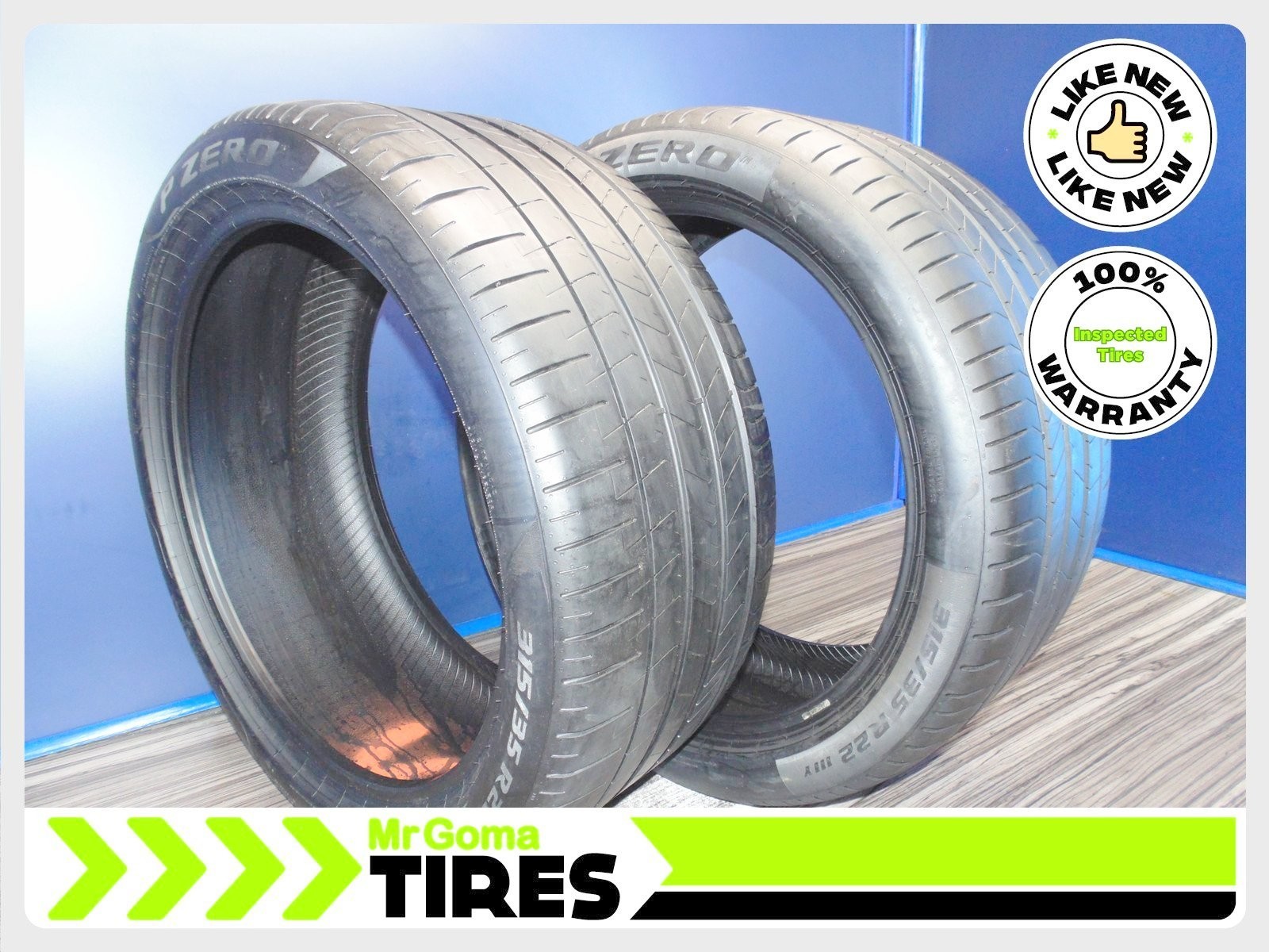 2 PIRELLI P ZERO TM PZ4 KS RFT RSC XL 315/35R22 111Y 7.7/32 AVG Run flat