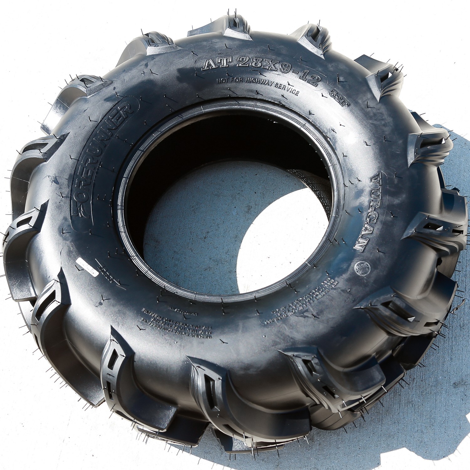 4 Forerunner Vulcan 28×9.00-12 28×9-12 28x9x12 52F 6 Ply M/T Mud ATV UTV Tires