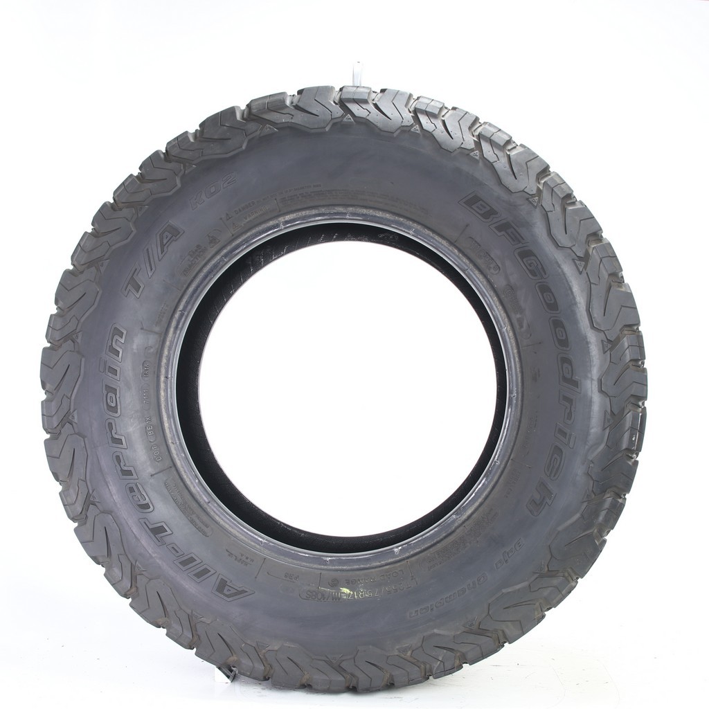 Used LT 255/75R17 BFGoodrich All-Terrain T/A KO2 111/108S – 8.5/32