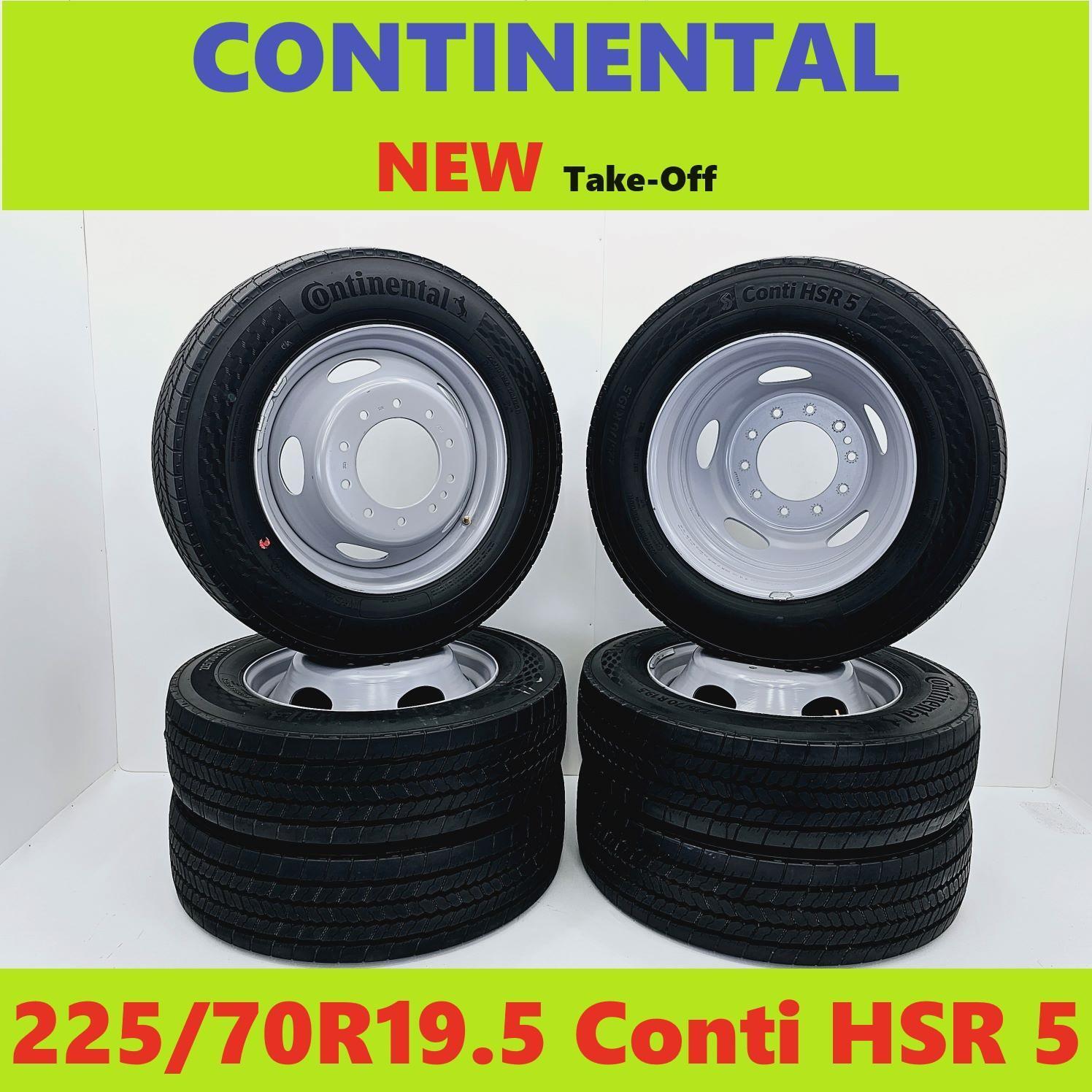2013-2023 RAM 4500/5500 225/70R19.5 CONTINENTAL HSR5 6x Commercial Wheels