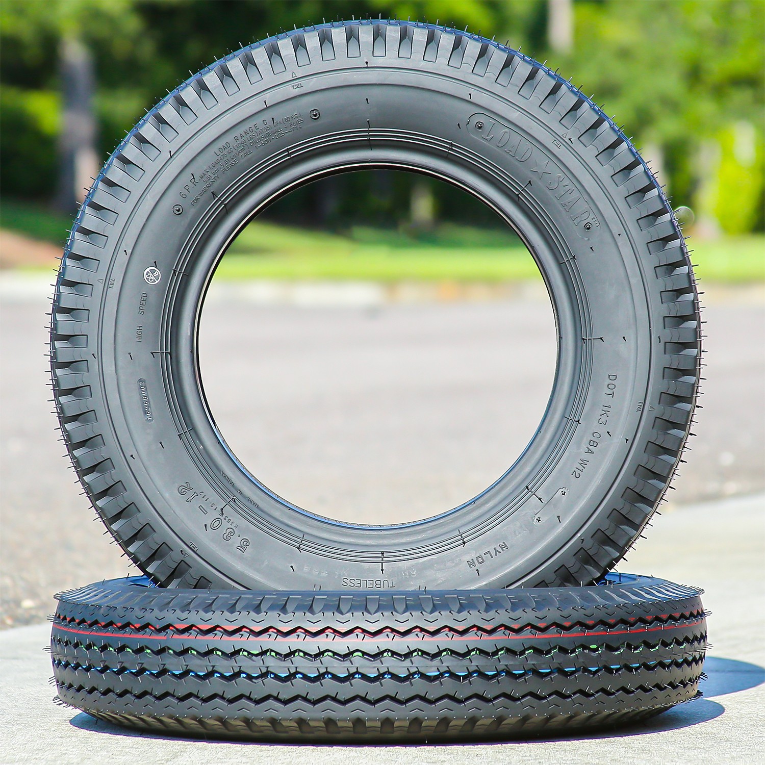2 Tires Kenda Loadstar K353 ST 5.3-12 5.30-12 5.3X12 Load C 6 Ply Trailer
