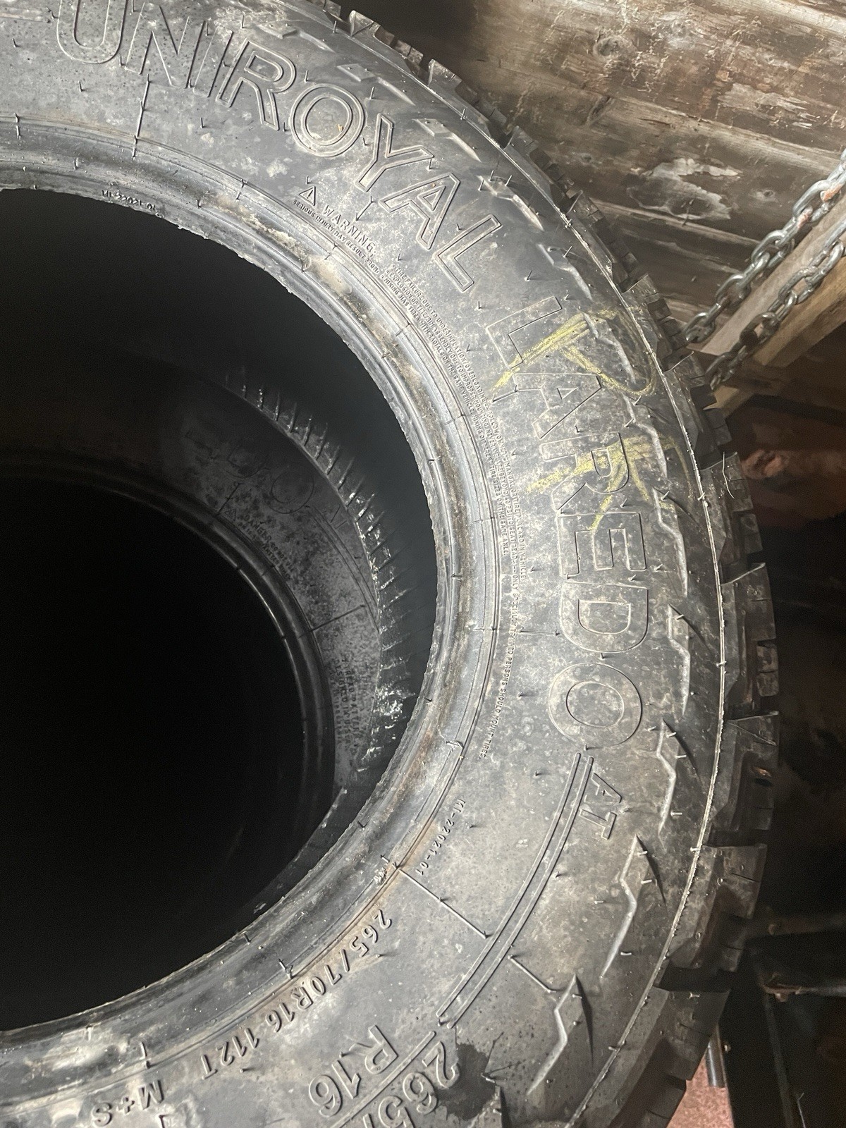 Set of 4 Uniroyal Laredo A/T Tires (265/70R16) – Local Pickup Only