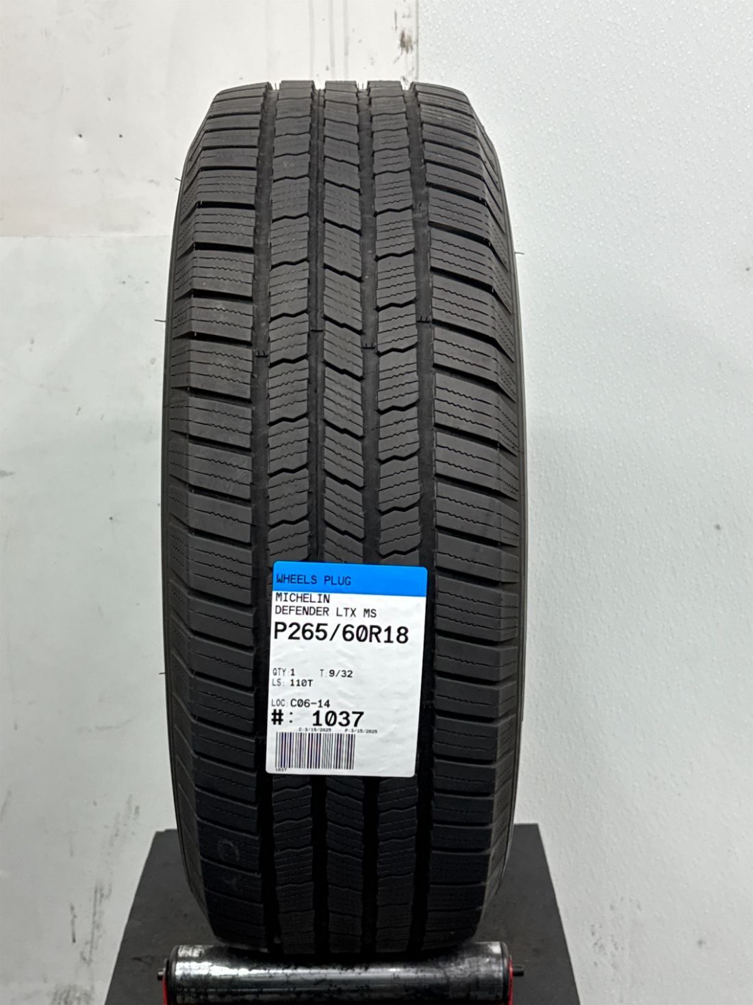 Used P265/60R18 Michelin Defender LTX MS 110 T – 9/32