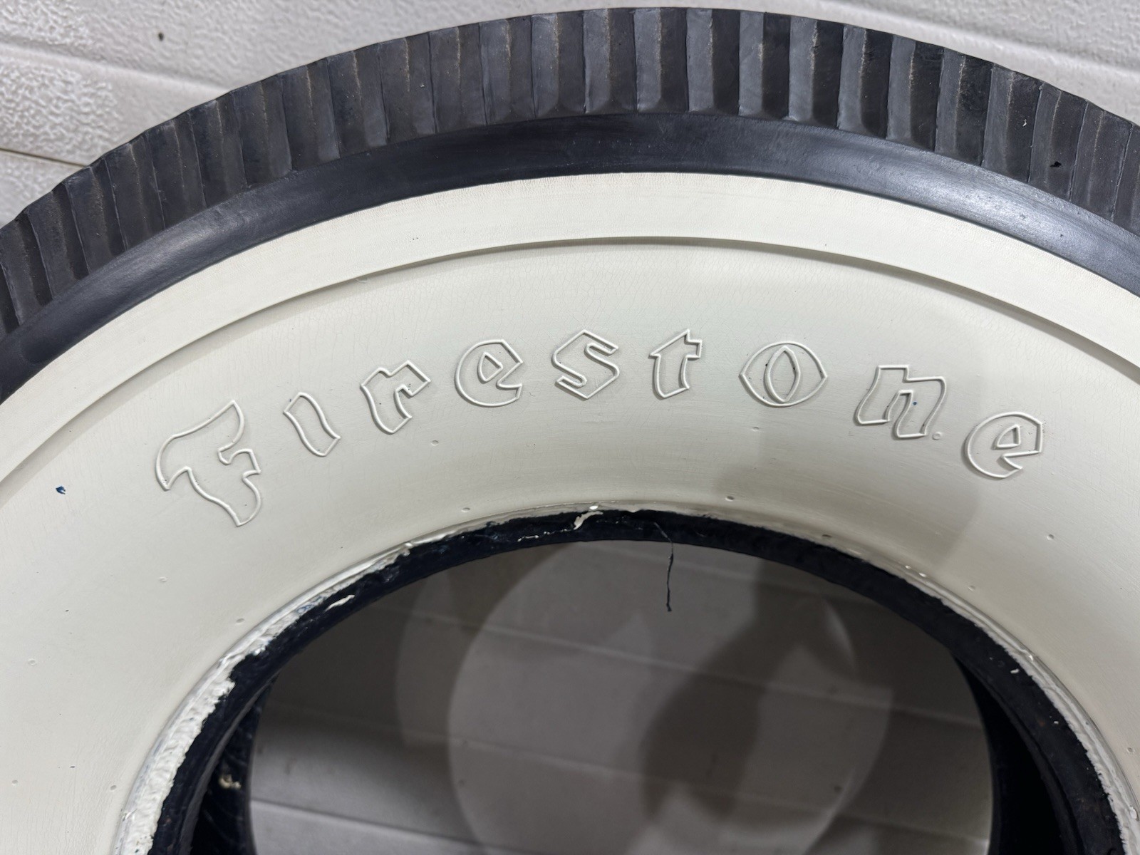 Set Of Firestone Bias Ply Wide White Hot Rod Tires 16” Used
