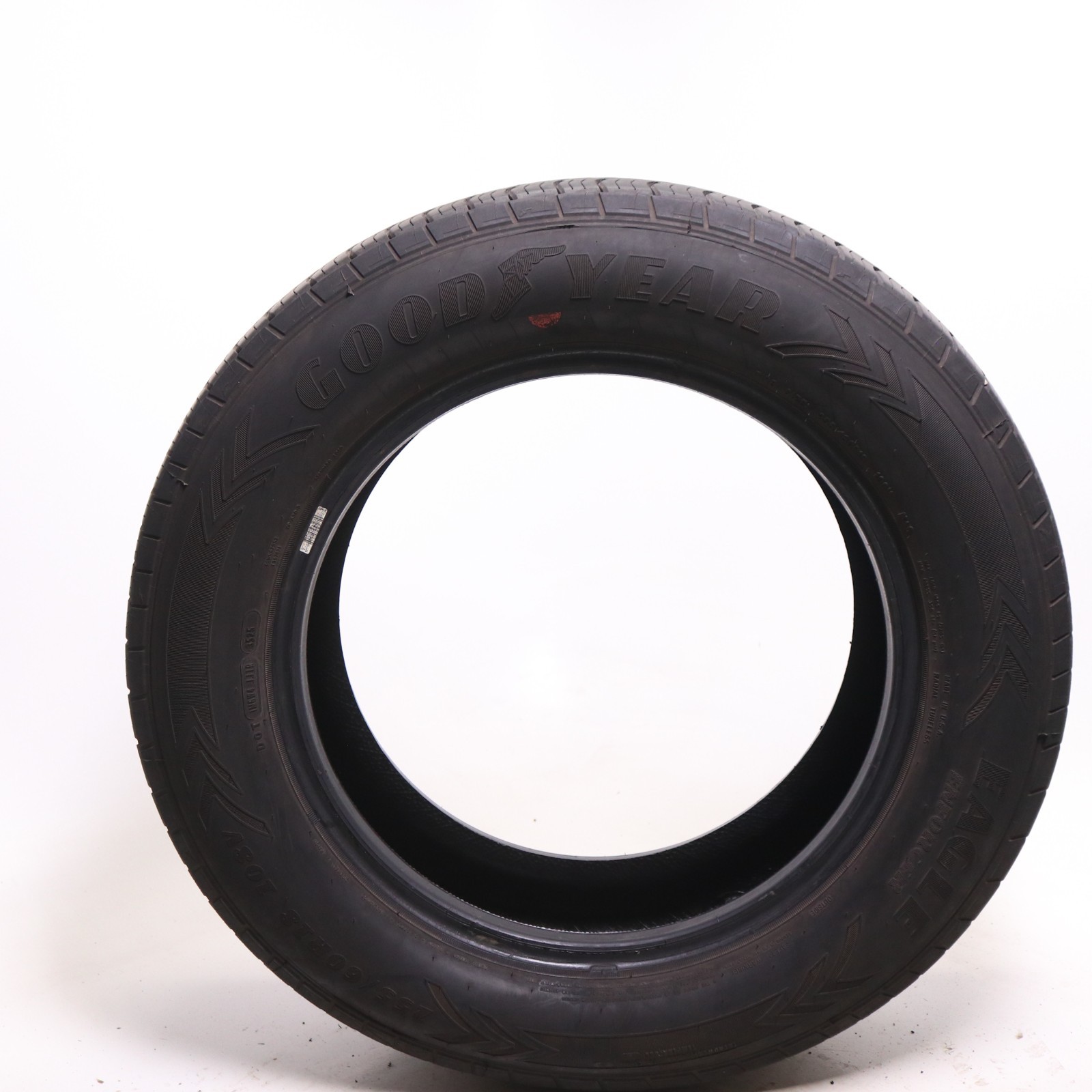Set of 4 Used 255/60R18 Goodyear Eagle Enforcer – 108V – 9.5-10.5/32