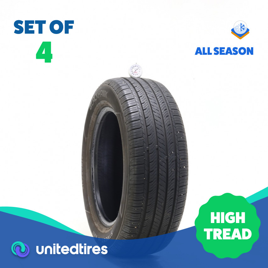 Set of (4) Used 215/60R16 Blackhawk Street-H HH11 95H – 8.5/32