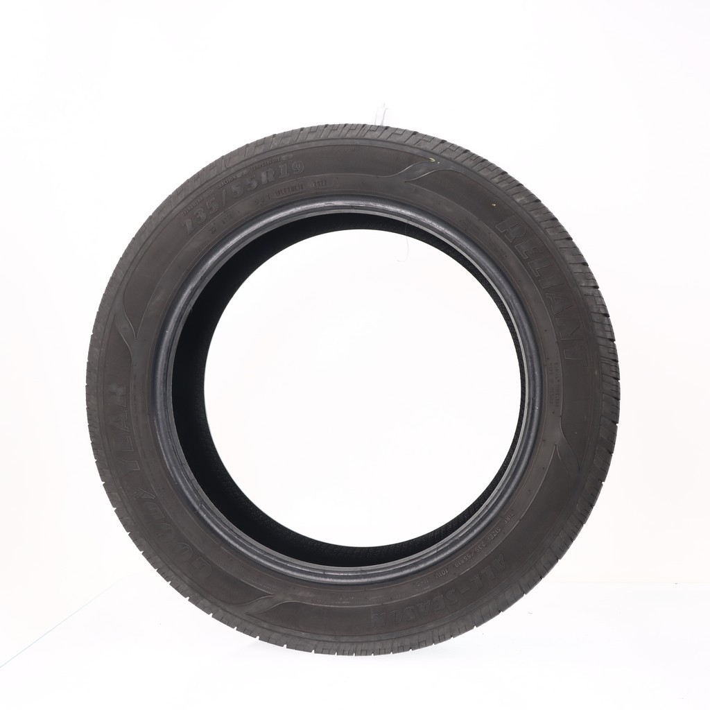 Set of (4) Used 235/55R19 Goodyear Reliant All-season 101V – 6-7.5/32