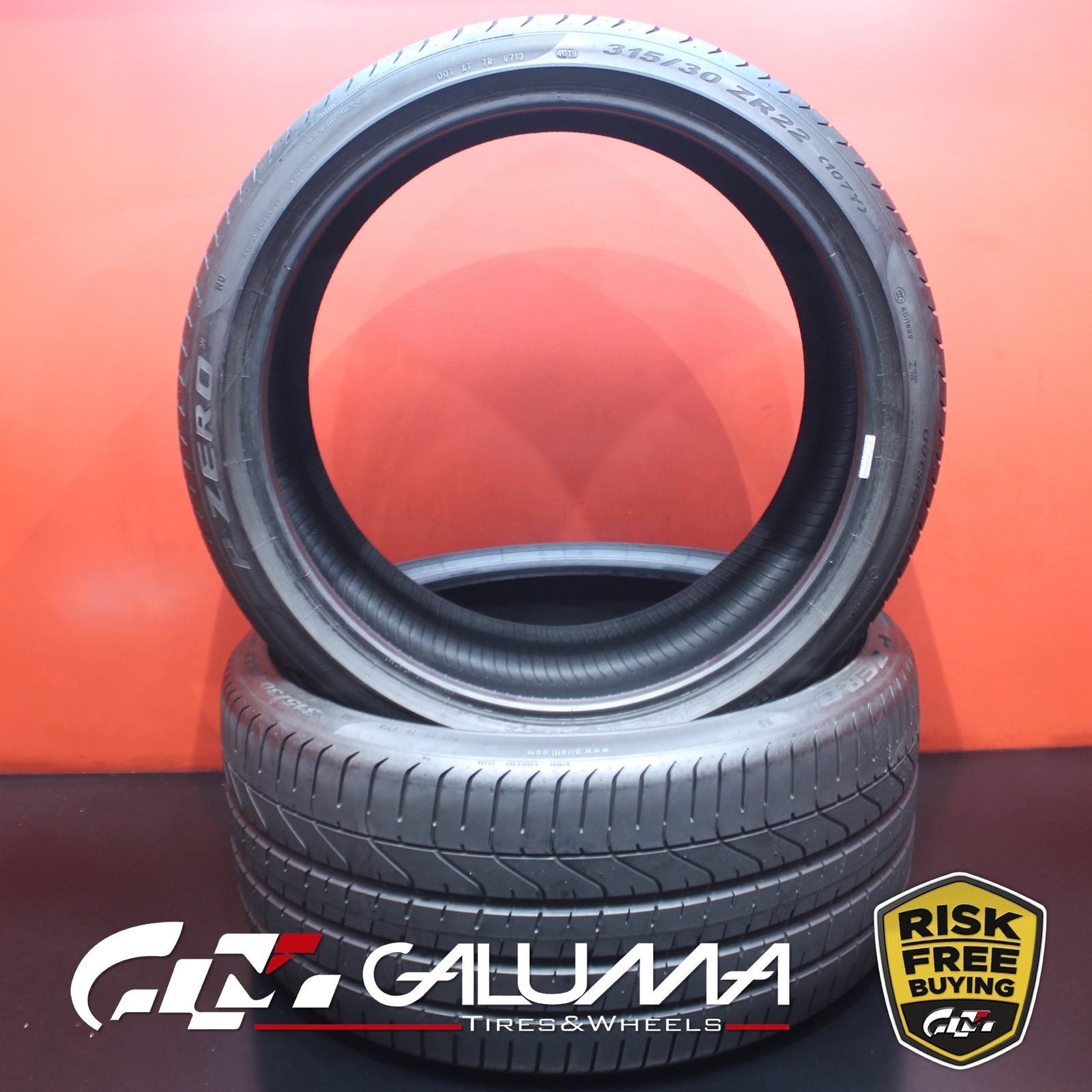 Set of 2 Tires Pirelli P Zero (N0) 315/30ZR22 315/30/22 3153022 107Y #75718
