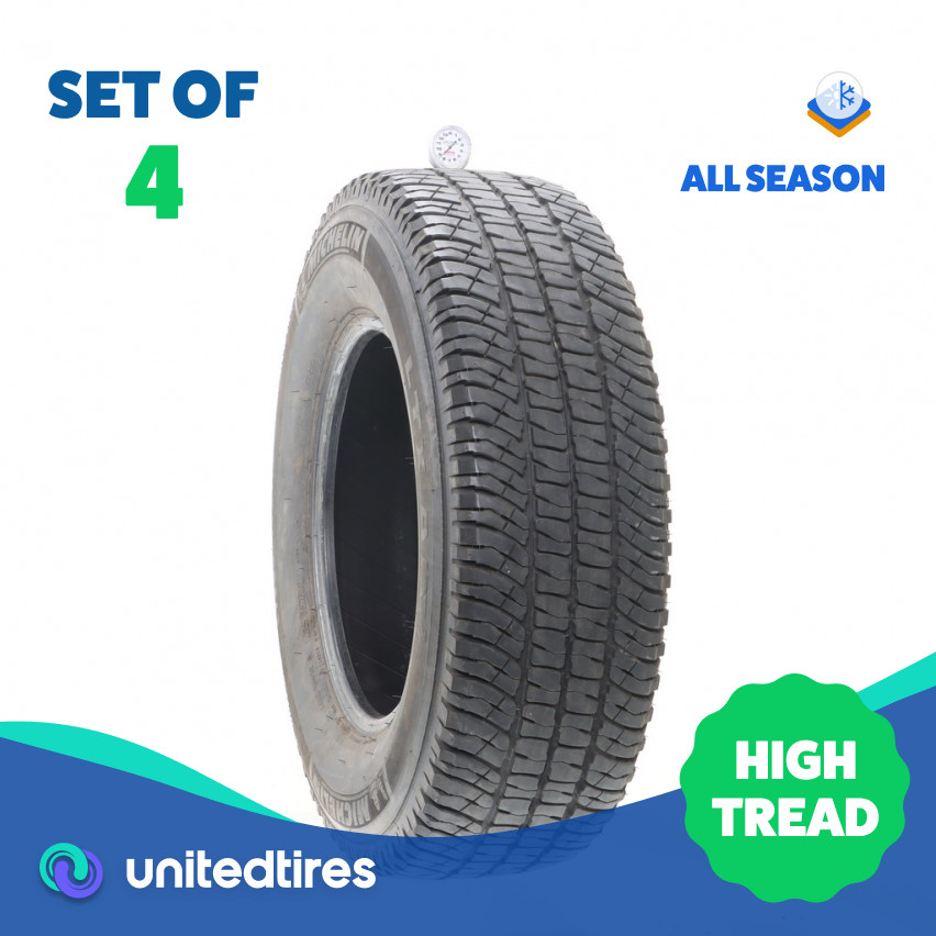 Set of (4) Used LT 245/75R17 Michelin LTX A/T2 121/118R – 8.5-9.5/32