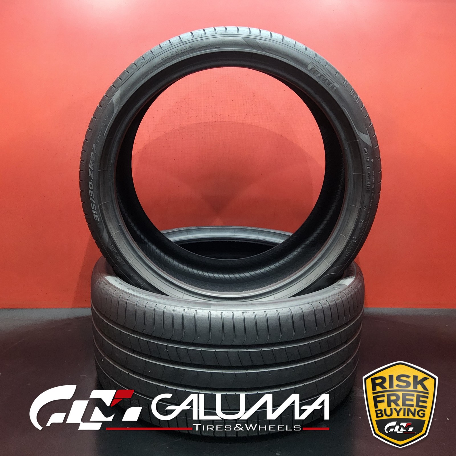 Set of 2 Tires LikeNEW Pirelli P-Zero (PZ4) B 315/30ZR22 315/30/22 3153022 92916