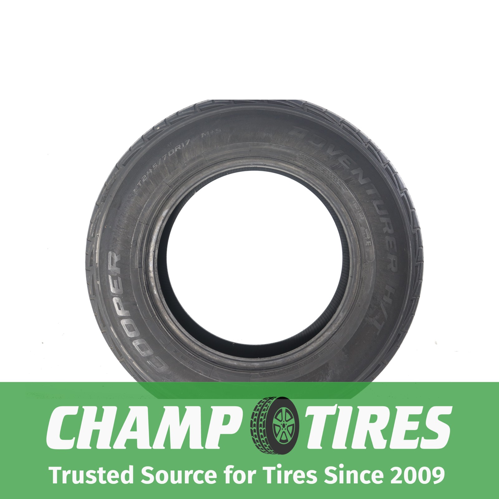 P245/70R17 Cooper Adventurer H/T 119 S Used 6/32nds