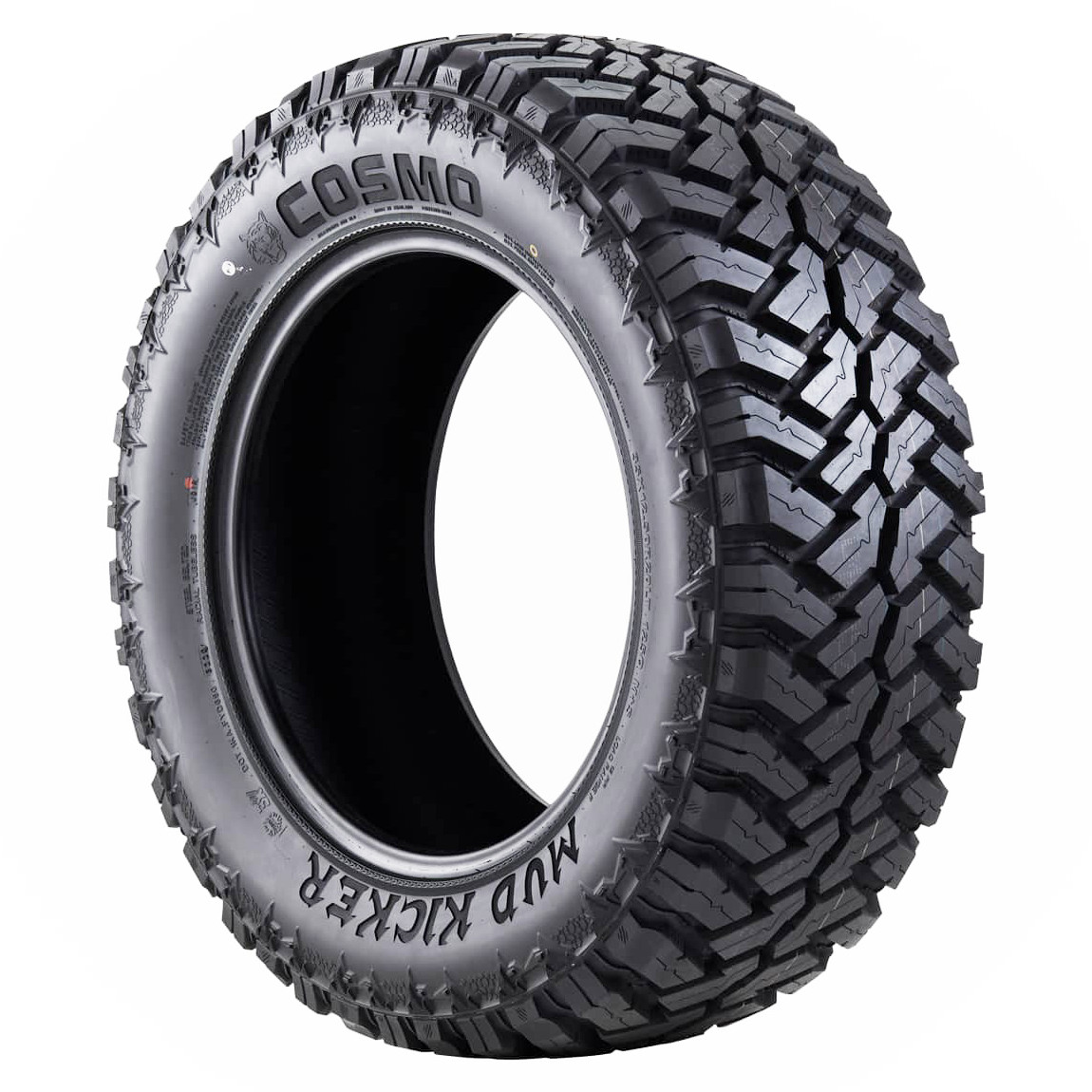 35X12.50R20LT Cosmo MUD KICKER M/T 125Q 12PLY LOAD F 80PSI M+S (SET OF 4)