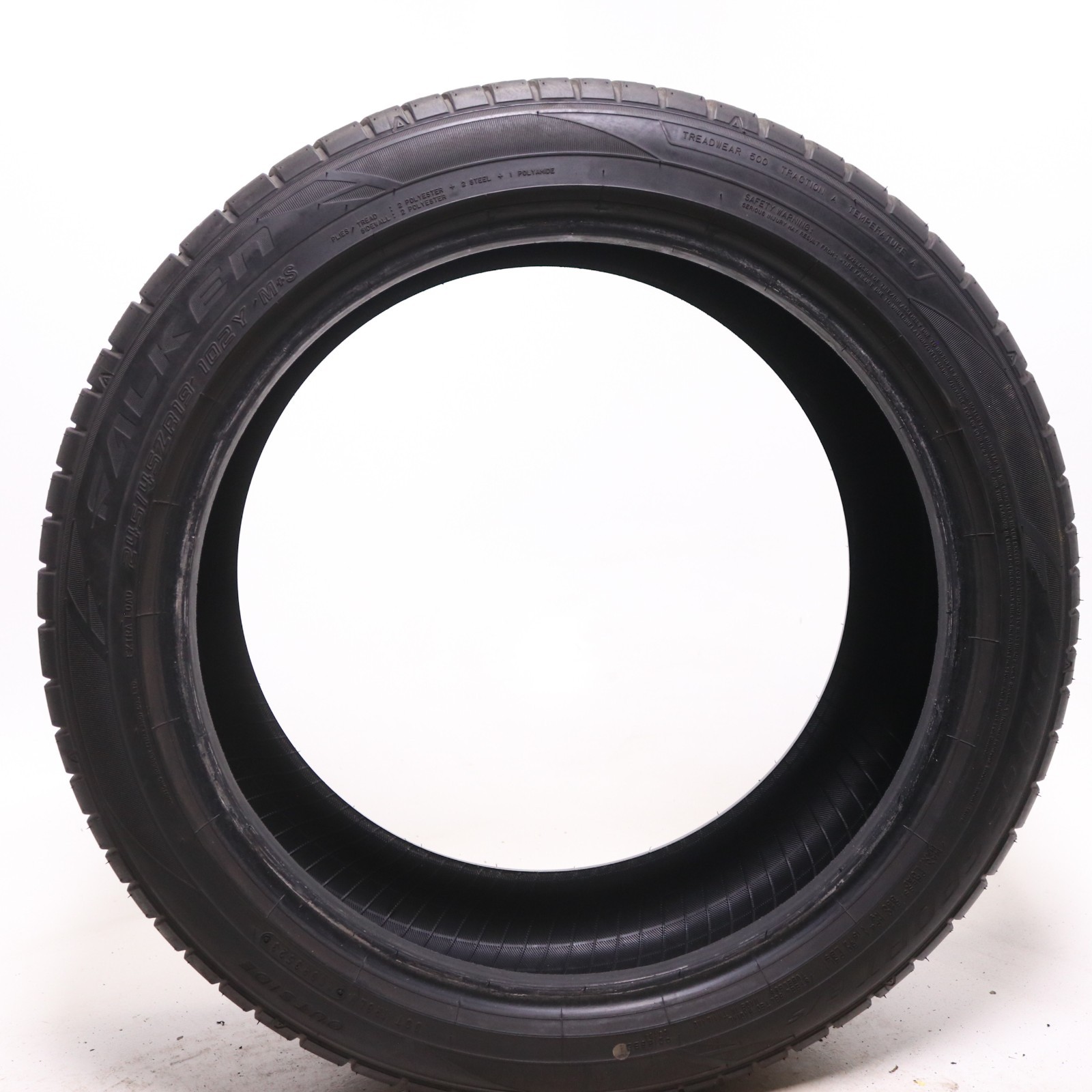 Set of 2 Used 245/45ZR19 Falken Pro G5 Sport A/S – 102Y – 8-8.5/32 No Repairs