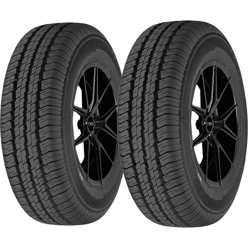 (QTY 2) 185R14C Forceum Digon Commercial 102/100S LRD Black Wall Tires