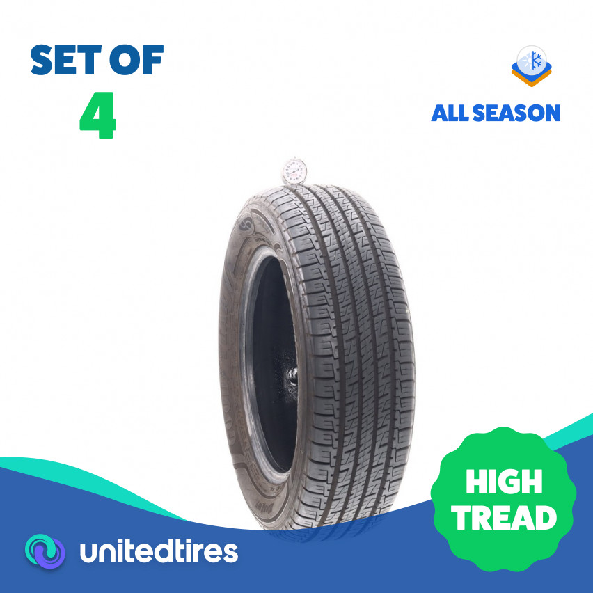 Set of (4) Used 205/65R16 Goodyear Assurance MaxLife 95H – 9.5-11/32