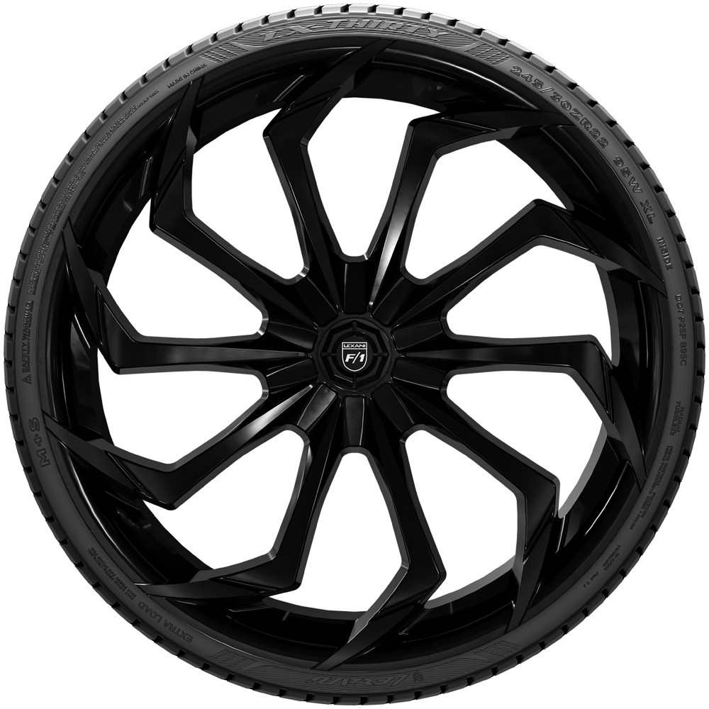 255/30R30 Lexani LX-Thirty 103W XL Black Wall Tire
